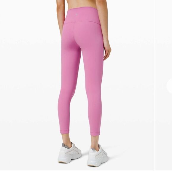 Lululemon Wunder under high rise magenta glow pink leggings 25” size 8 - Picture 1 of 9